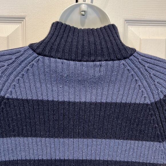 Tommy Hilfiger Blue Striped Pullover Sweater Size‎ XL (fits more M-L) - Picture 6 of 9